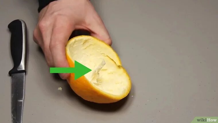 Свеча из кожуры апельсина или лимона
