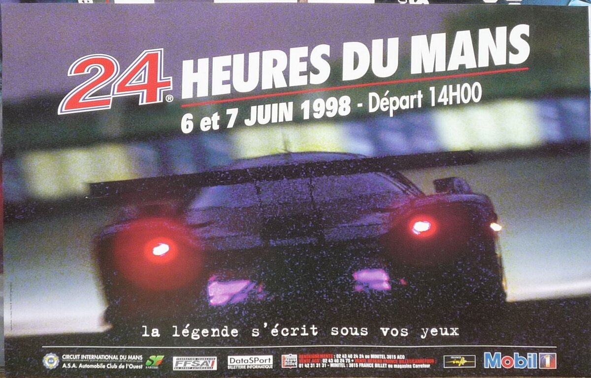 Постер Ле-Мана 1998