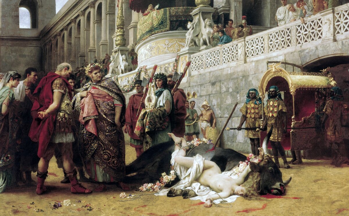 Генрих Семирадский "Христианская Дирцея в цирке Нерона"