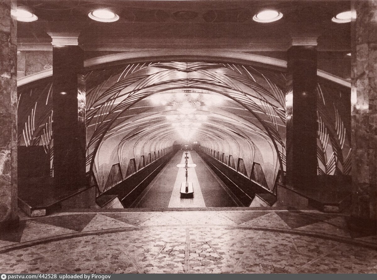 Станция "Аэропорт", 1938. С сайта www.pastvu.com.