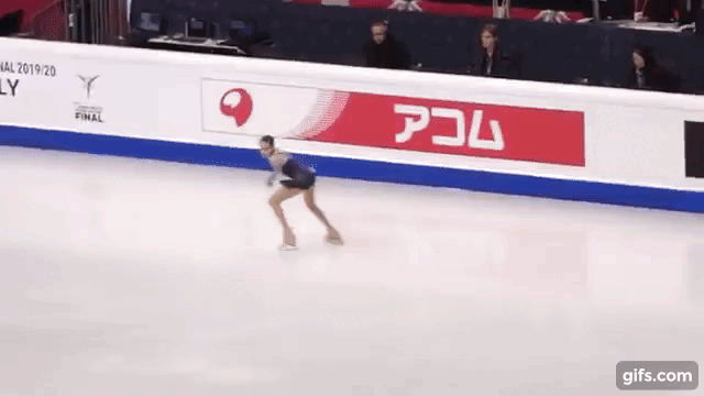 Бауэр –3F (р) +2T (р) – разворот на плоское ребро – крюк с махом ногой – вращение 