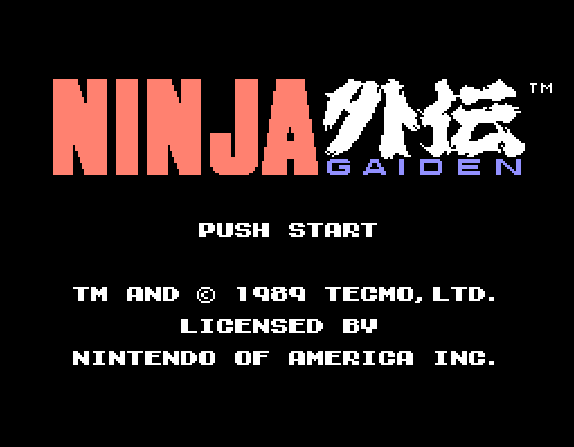 Еще одно секретное звуковое меню. Кадры из игры «Ninja Gaiden»
