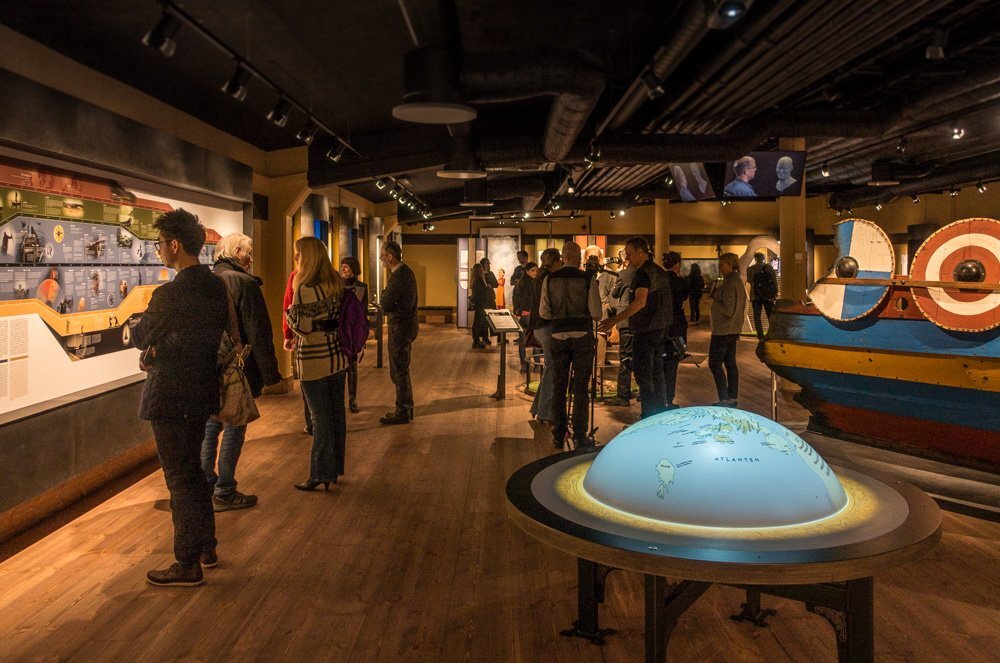 На интерактивном глобусе можно посмотреть, куда путешествовали древние скандинавы.