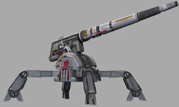 Республиканские техники. Звёздные войны пушка av-7. Star Wars протонная пушка j-1. Противотранспортное орудие av-7. Артиллерия клонов Звездные войны.