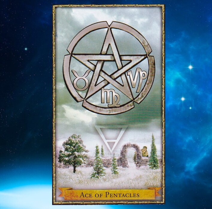 Ace of pentacles картинка