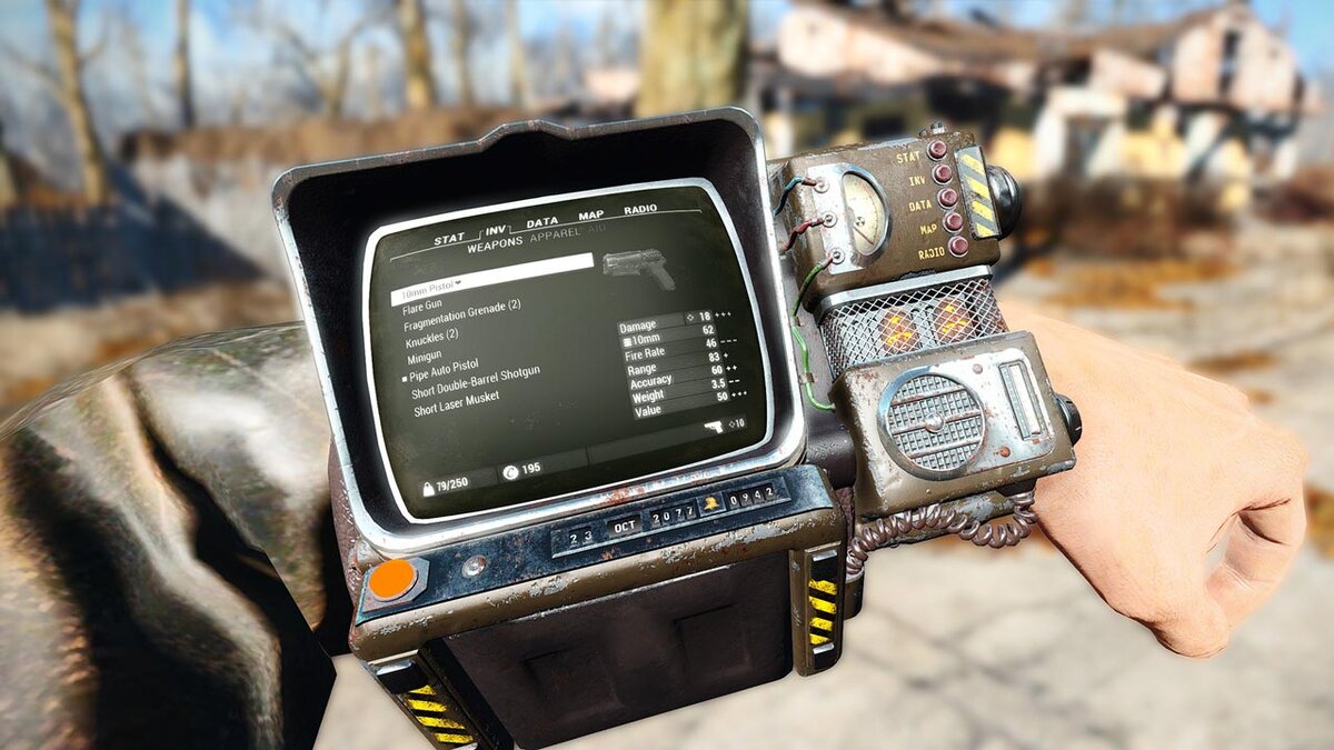 Fallout 4 пип бой Интерфейс