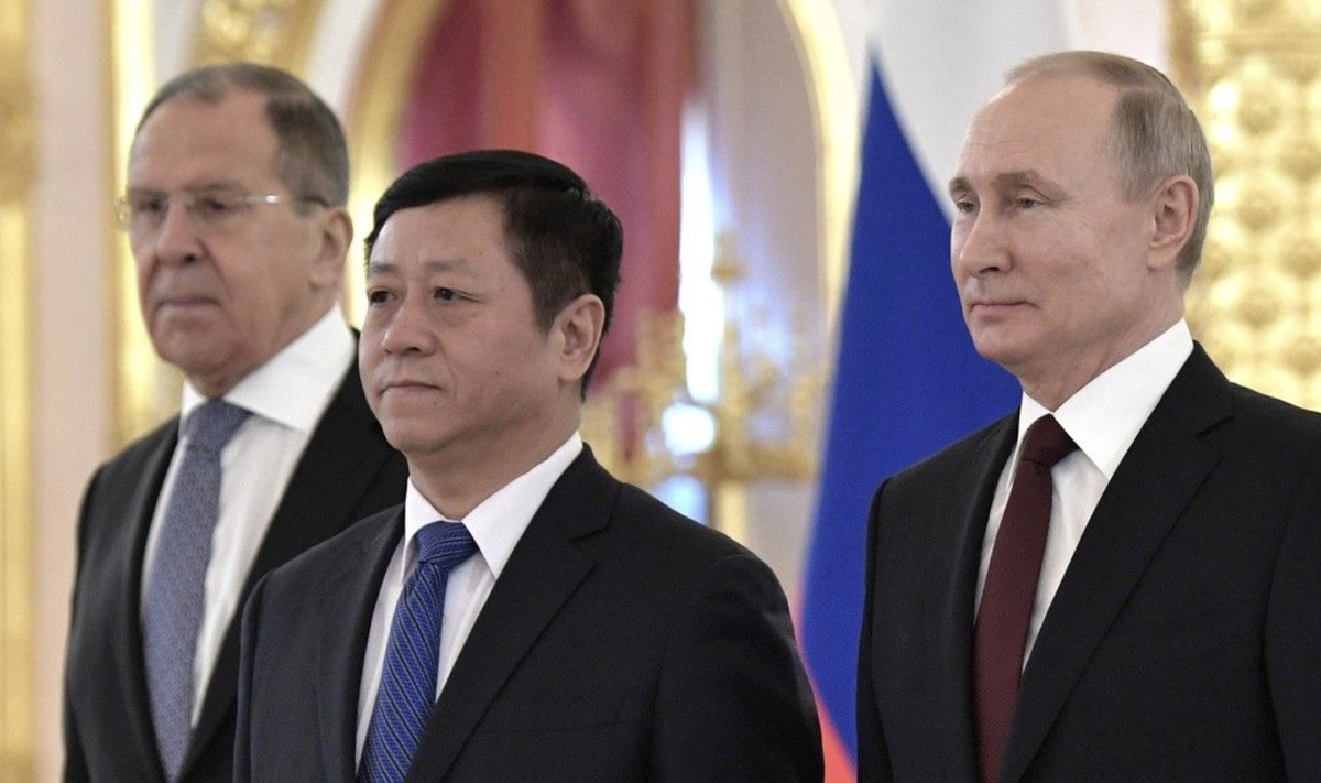 Сергей Лавров, Чжан Ханьхуэ, Владимир Путин