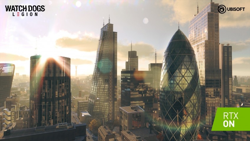 А вот в Watch Dogs Legion мне довелось пройти полноценную, пусть и маленькую миссию. Само собой, презентация была сосредоточена в первую очередь на демонстрации возможностей RTX, и выбор игры оказался удачным: неоновый Лондон будущего сверкает яркими огнями и отражениями в зеркалах, лужах и витринах. И с этой технологией игра начинает выглядеть так… как должна была выглядеть самая первая Watch Dogs.Одно из моих самых ярких (в плохом смысле) воспоминаний об игре 2014 года я получил, просто посмотрев в стену стеклянного небоскрёба. Вдруг игра, которая меня в целом устраивала, разлетелась на мелкие кусочки: в отражении была чётко видна дорога за моей спиной, дома на той стороне (правда, не соответствовавшие действительности), солнце над ними и… всё. В стекле не отражался ни главный герой, ни другие прохожие, ни машины, ни деревья, ничего. А ведь столько говорили про мощности и возможности нового поколения!В Legion же сразу видно, как это должно было выглядеть с самого начала. Без RTX игра в плане отражений выглядит примерно так же, как и Watch Dogs 2: матовые «типа стеклянные» поверхности с маячащими в них мутными силуэтами прохожих. Выглядит достойно, не бесит, но не более того. Но стоит включить RTX — и город начинает сверкать неоновыми огням в два раза ярче. Вывески, светящиеся полоски на одежде персонажа, фары автомобилей — всё это теперь чётко видно «по ту сторону», да и в целом мир стекла и бетона кажется гораздо просторнее.