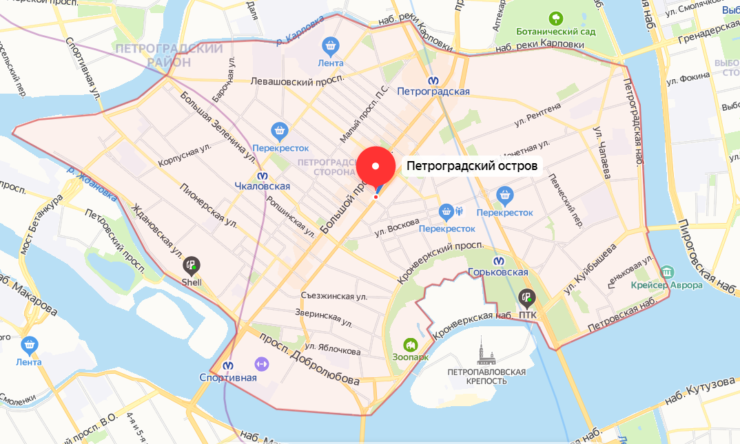 Карта застроек спб