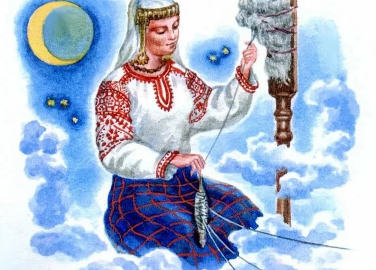 Макошь- богиня с женским лицом.