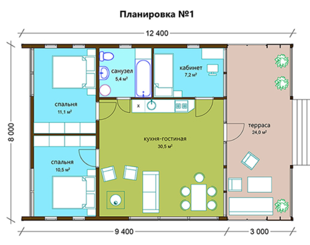 Скриншот планировки с сайта производителя.