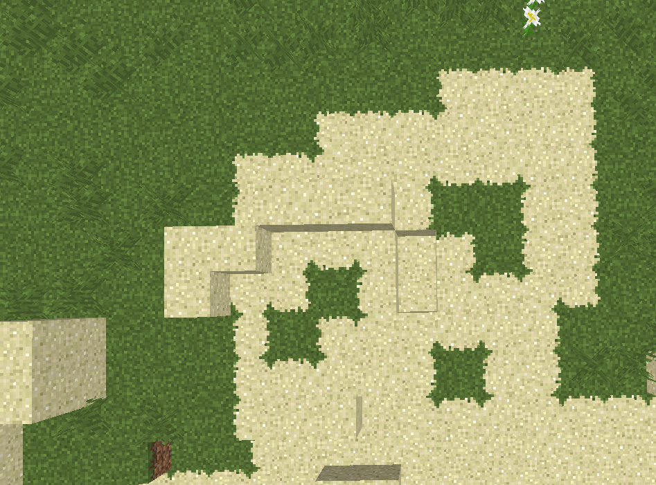 Overlay CTM на примере песка и травы.