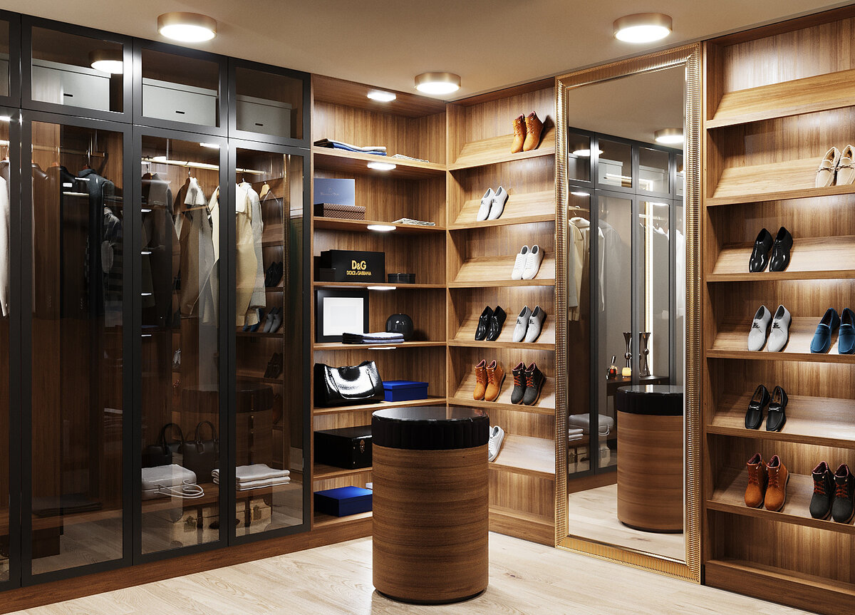 Реализованный проект гардеробной от DRHouse