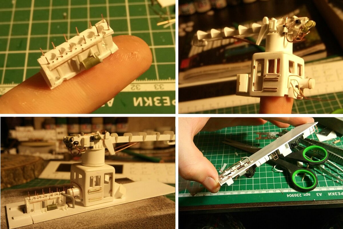 Модель в процессе постройки