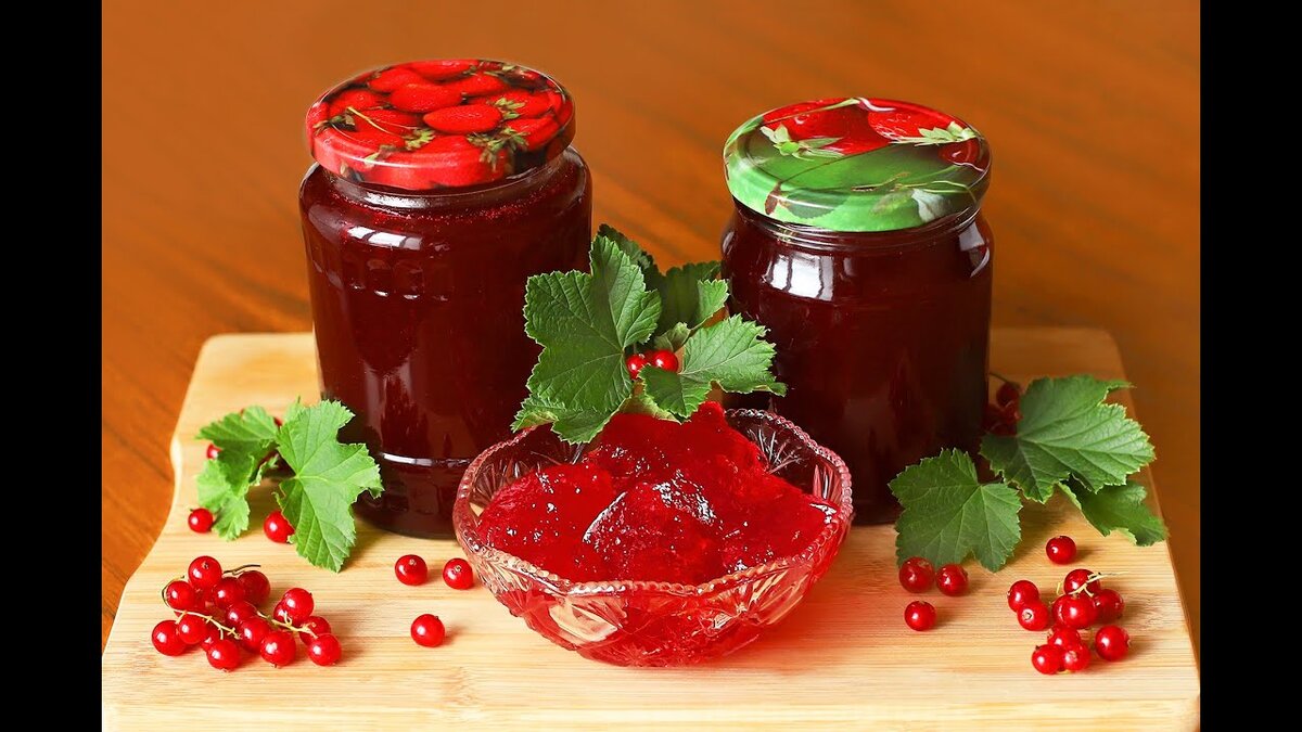 Желе из красной смородины