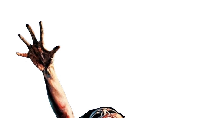 Фанатский арт из фрагмента официального постера к фильму Зловещие мертвецы 1981 года.