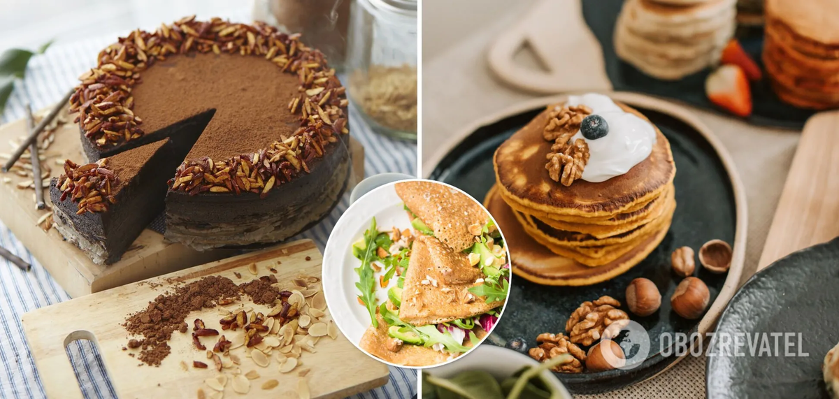 Блюда с орехами 