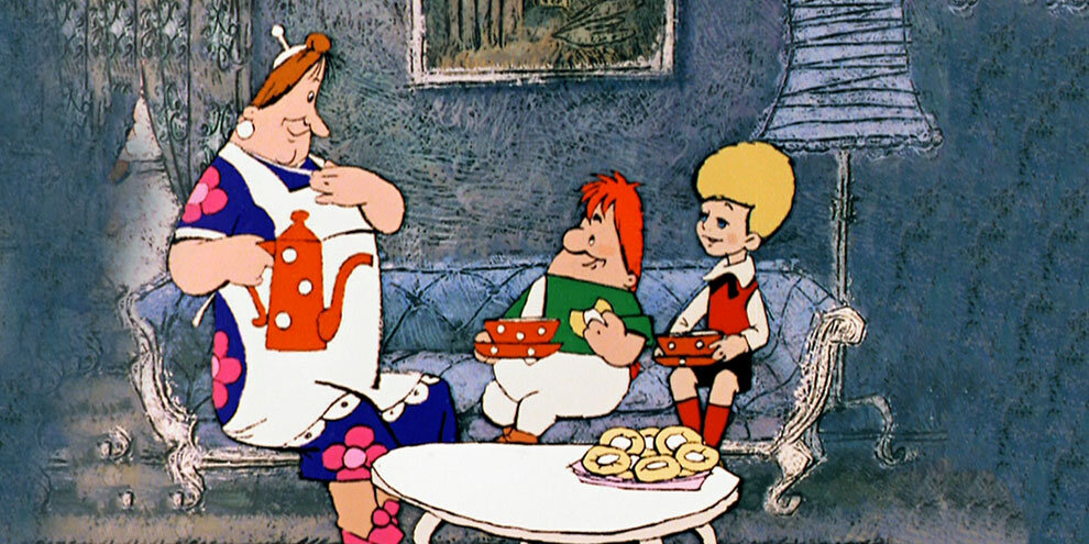 Кадр из мультфильма "Малыш и Карлсон" (1968).
