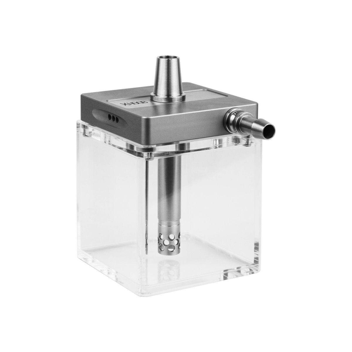 Сейчас в тренде именно миниатюрные кальяны, т.к. их можно спокойно брать с собой куда угодно. Мини-кальян в форме куба с большой вероятностью удивит девушку и станет весьма оригинальным подарком. 
