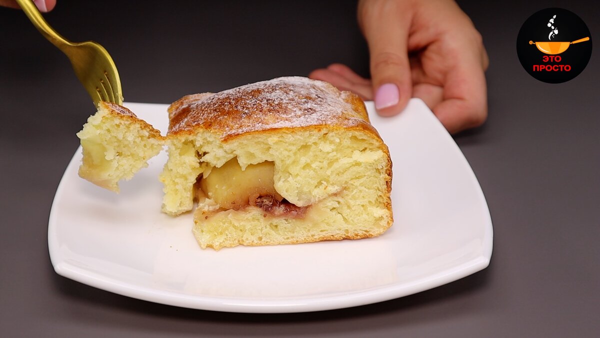 пирог с творожного теста с яблоками рецепт с фото пошагово в духовке | Дзен