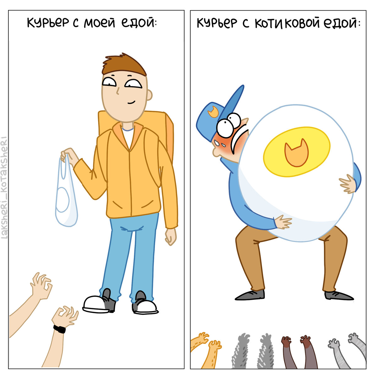 Курьерам из зоомагазинов не позавидуешь 😅