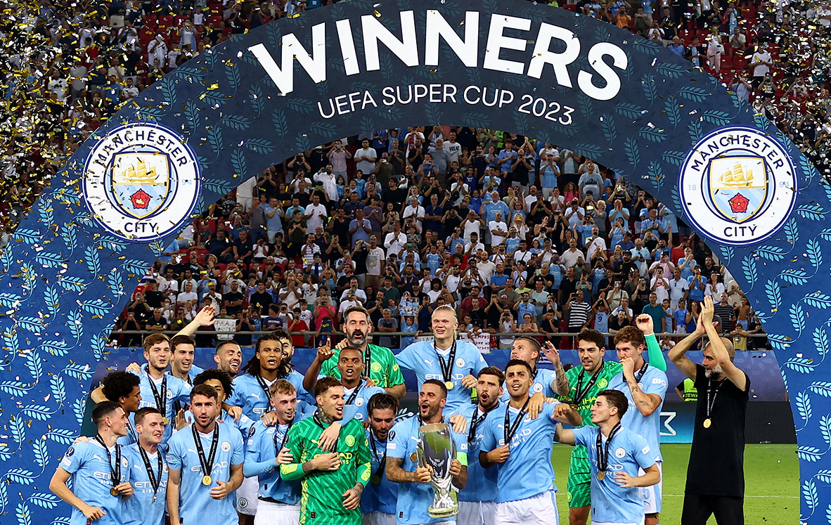 Суперкубок УЕФА 2023. Манчестер Сити лига чемпионов 2023. Фото победителей Лиги чемпионов 2023. Кто выиграл лигу чемпионов 2023