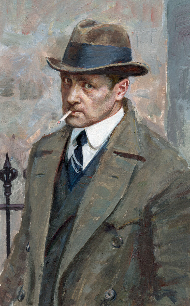 Рафаэль Сабатини (29 апреля 1875 - 13 февраля 1950). Художник Виктор Бритвин