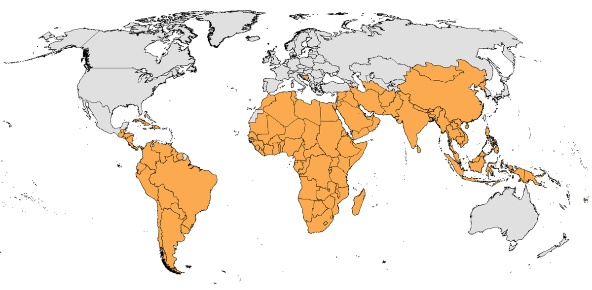 Группа 77, карта 2008 года. 