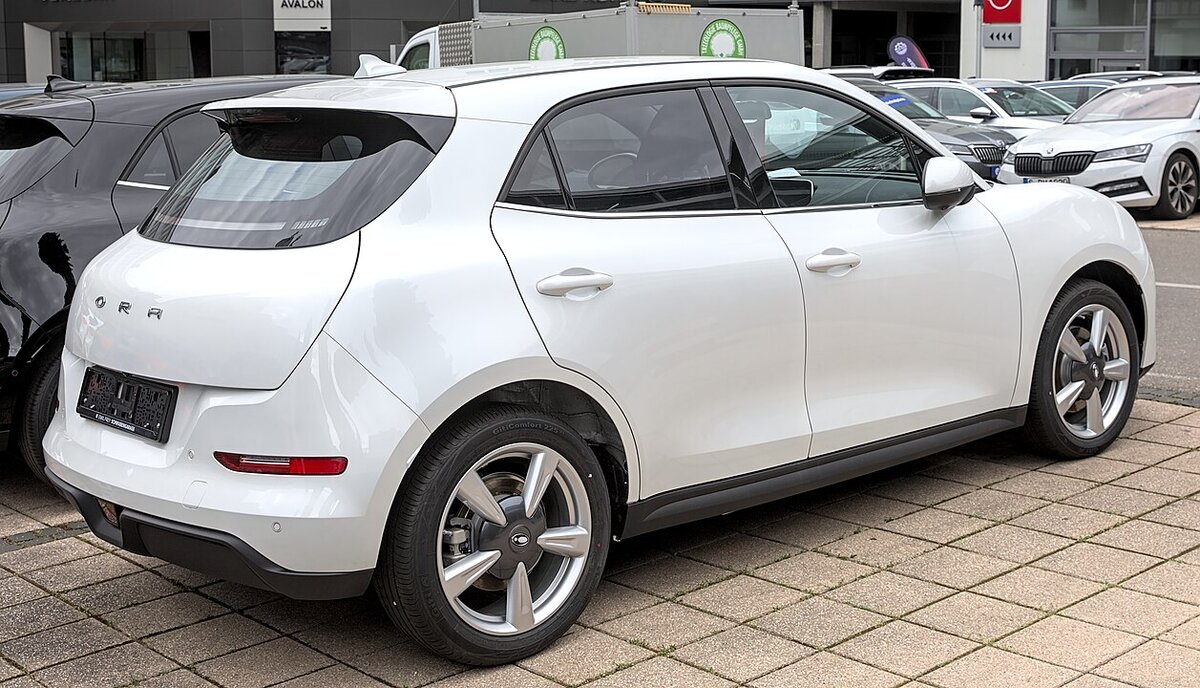    Под названиями "добрая кошка" (good cat - англ.) или "веселая кошка" (funky cat) модель известна на мировых рынках. У себя на родине она продается как Ora Haomao. По габаритам он близок к Volkswagen Golf.Alexander-93 | Wikipedia