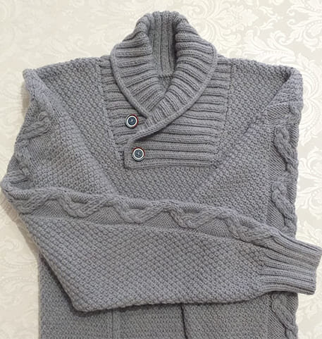 Как связать мужской свитер спицами?