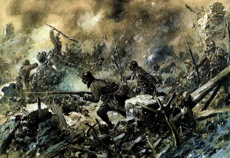 Битва на дороге 3. Верденская мясорубка 1916. Битва за Верден первая мировая.