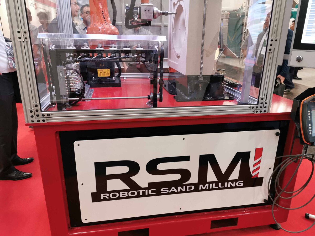 Обработка литейной формы ХТС роботом KUKA 