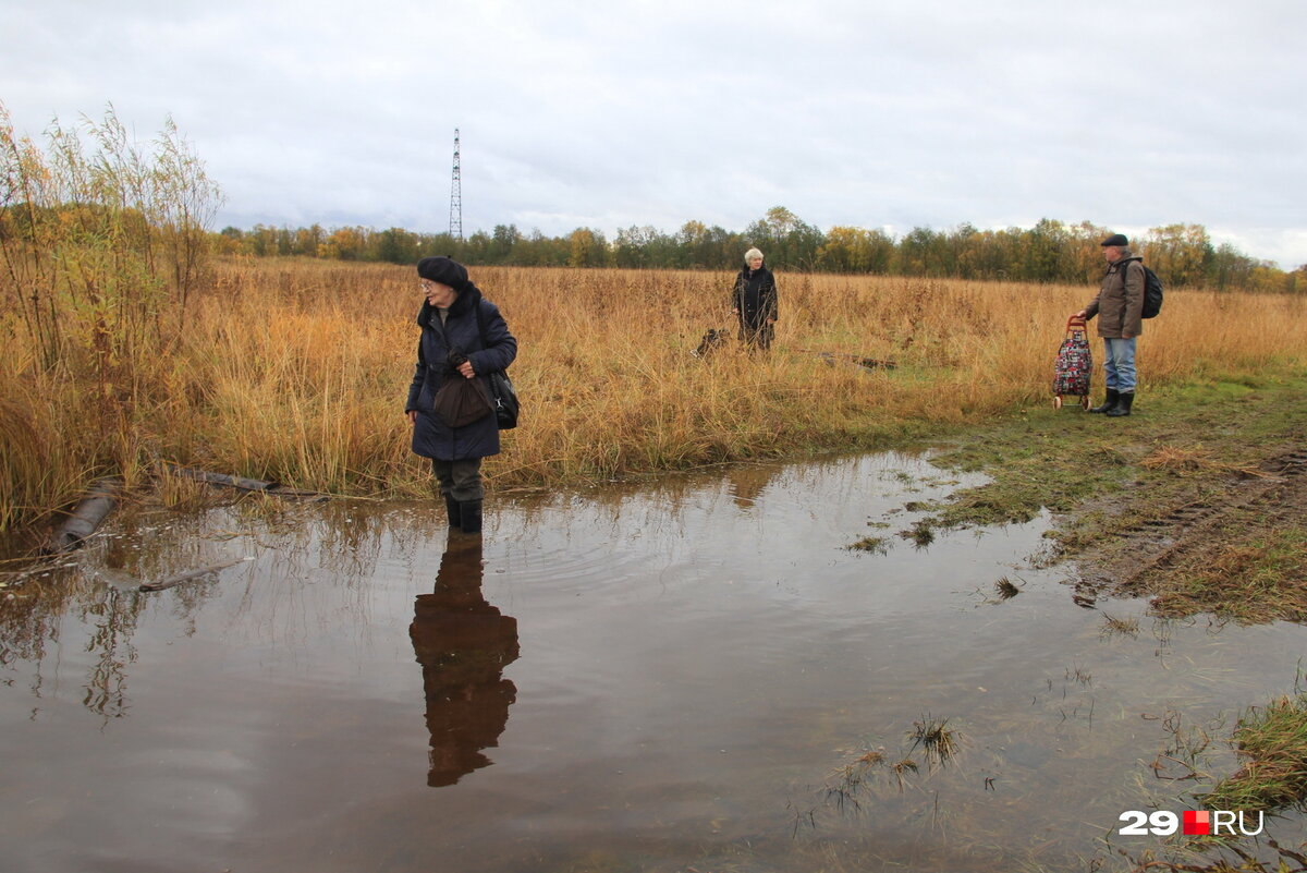 Дорога от пристани до деревни