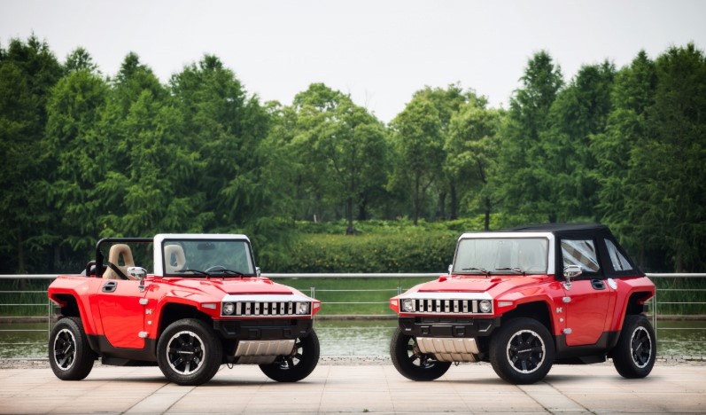 Эксклюзивный гольфкар Hummer для водителя и 3х пассажиров