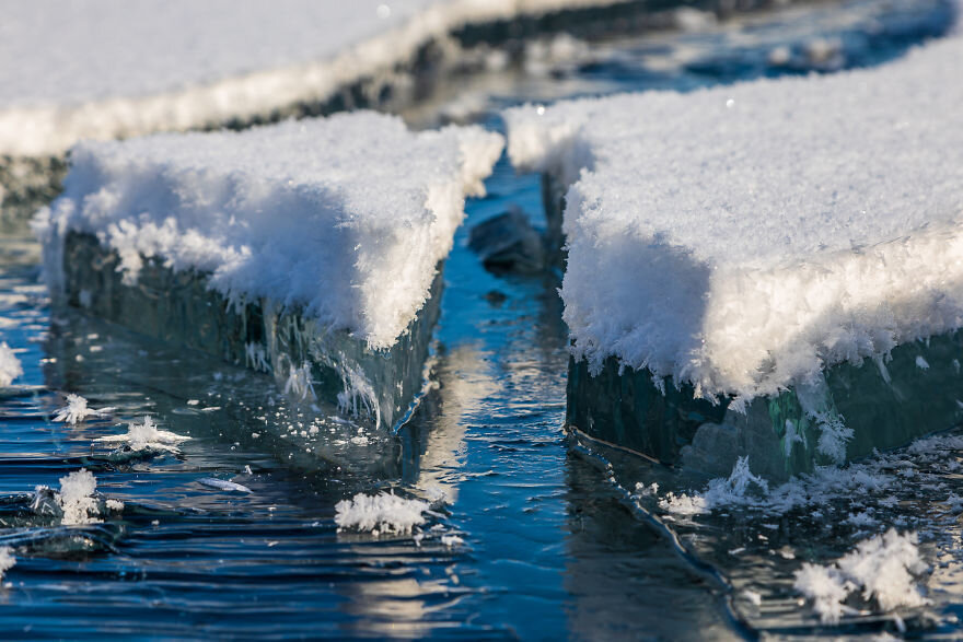 Фото замерзшей воды