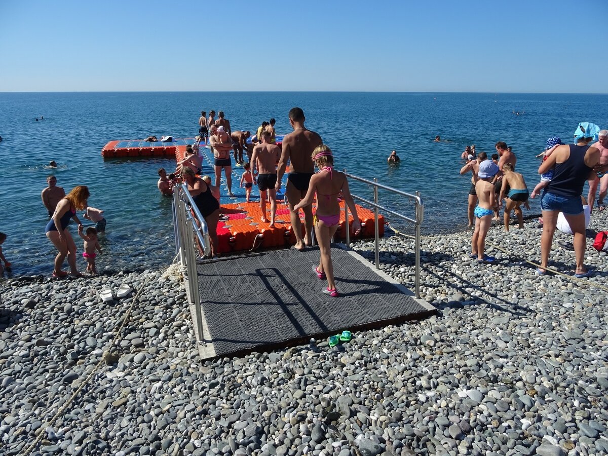 Муниципальный пляж чкаловский краснодарский край сочи микрорайон адлер