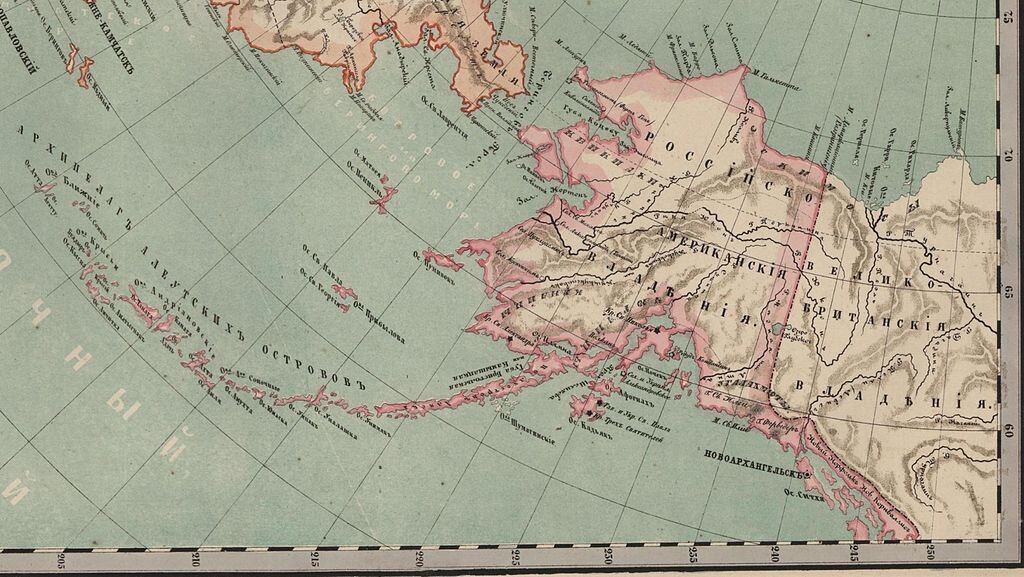 Русская Америка в 1860 году. Источник: wikipedia.org