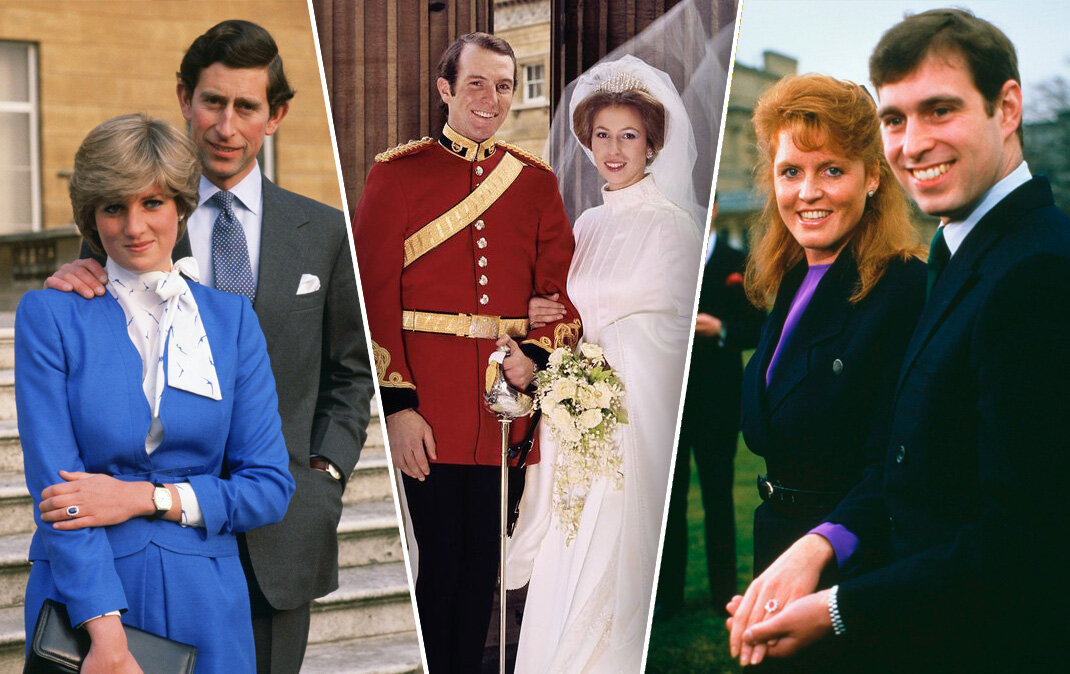 Три семейные пары британской короны, которые закончились разводом
