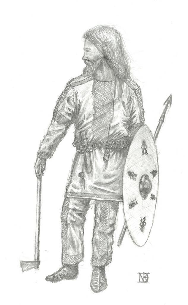 Славянский воин.