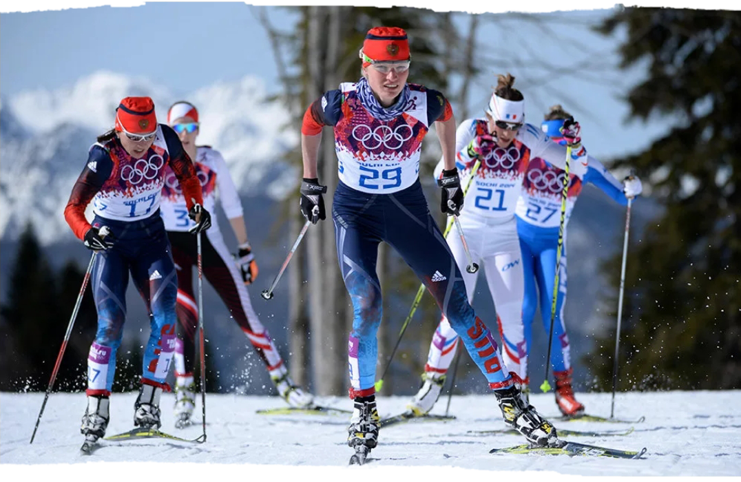 Ои лыжные. ОИ 2014 лыжные гонки. Лыжные гонки женщины.