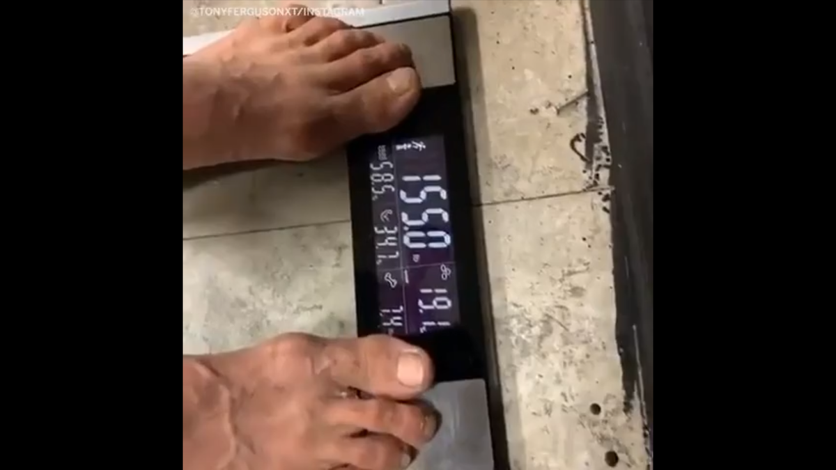 Тони Фергюсон на весах