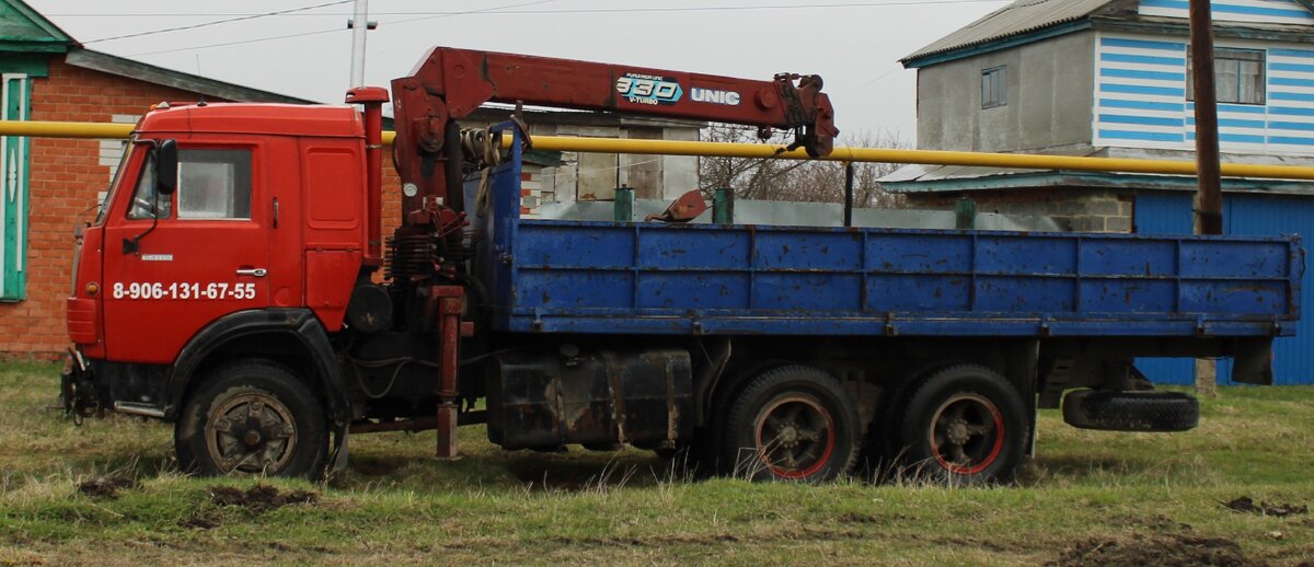 КАМАЗ с кран манипулятором