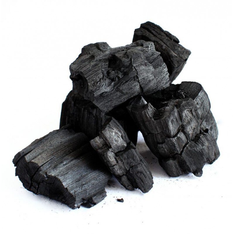 Вот так выглядит обычный древесный уголь