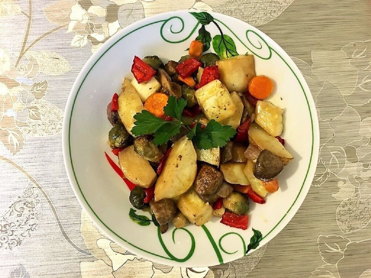 Состав овощей меняю из наличия, могу добавить тыкву или яблочки