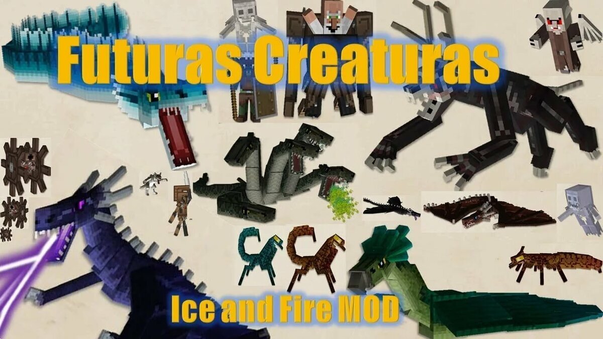 Существа из мода Ice and fire