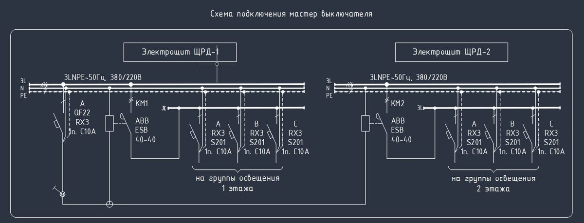 Схема подключения магнитного пускателя