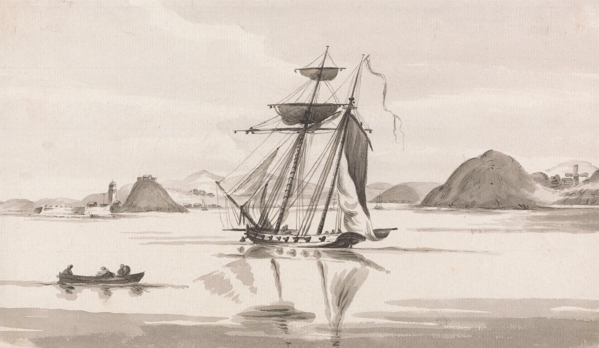 Американский приватир у берегов Новой Шотландии