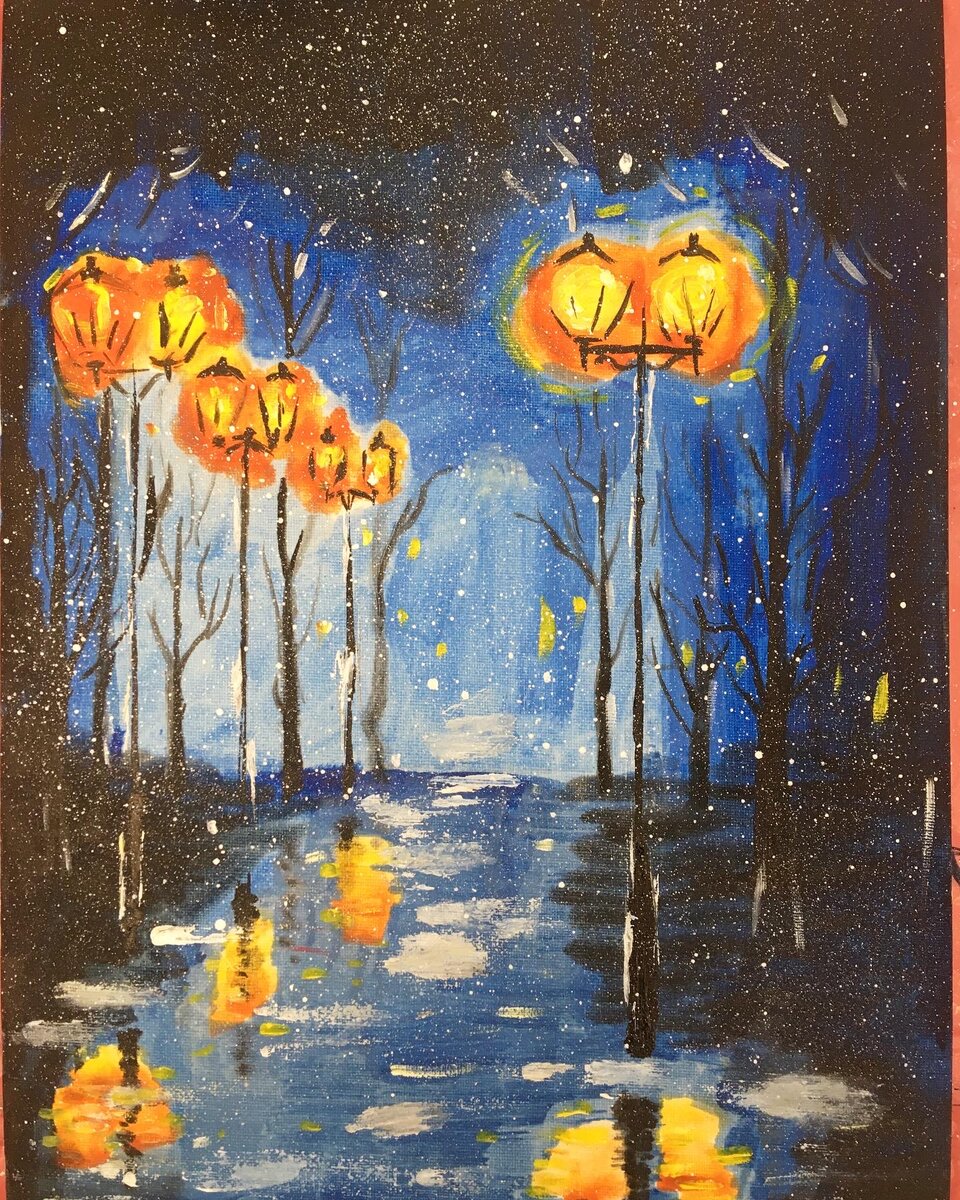 Моя работа по результатам МК художницы Байметеновой Дины