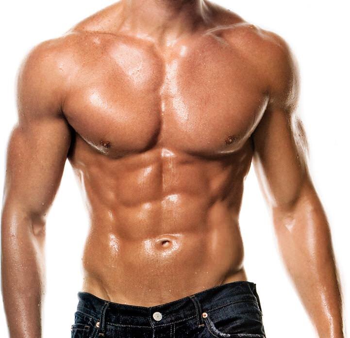 Будет такой результат, если много качать пресс!