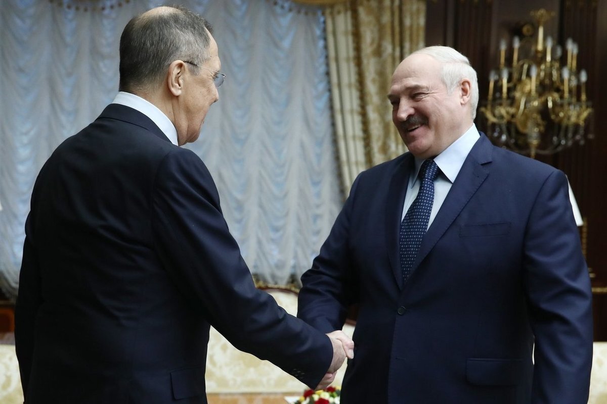 Сергей Лавров и Александр Лукашенко